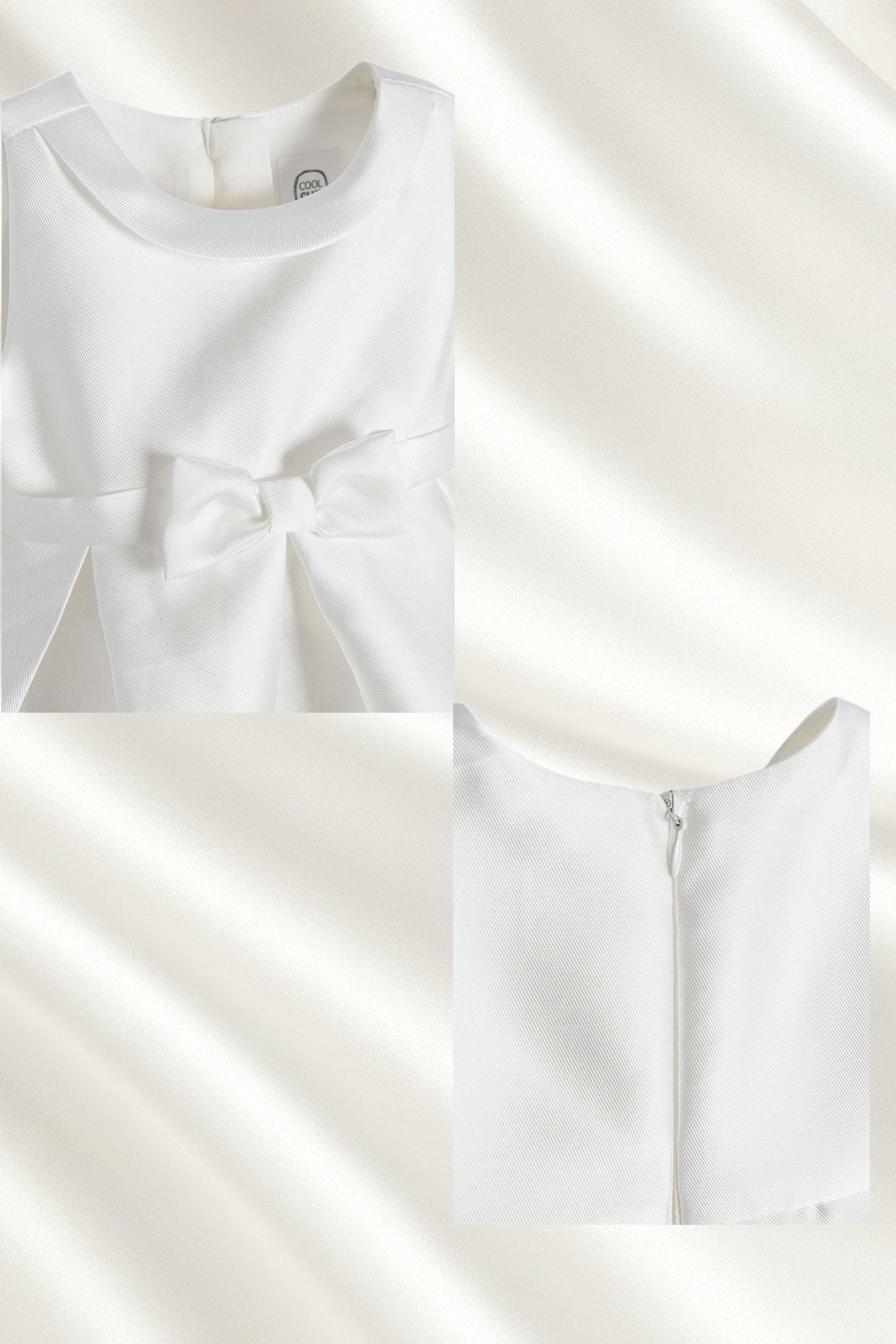 Robe anniversaire sans manches avec boléro