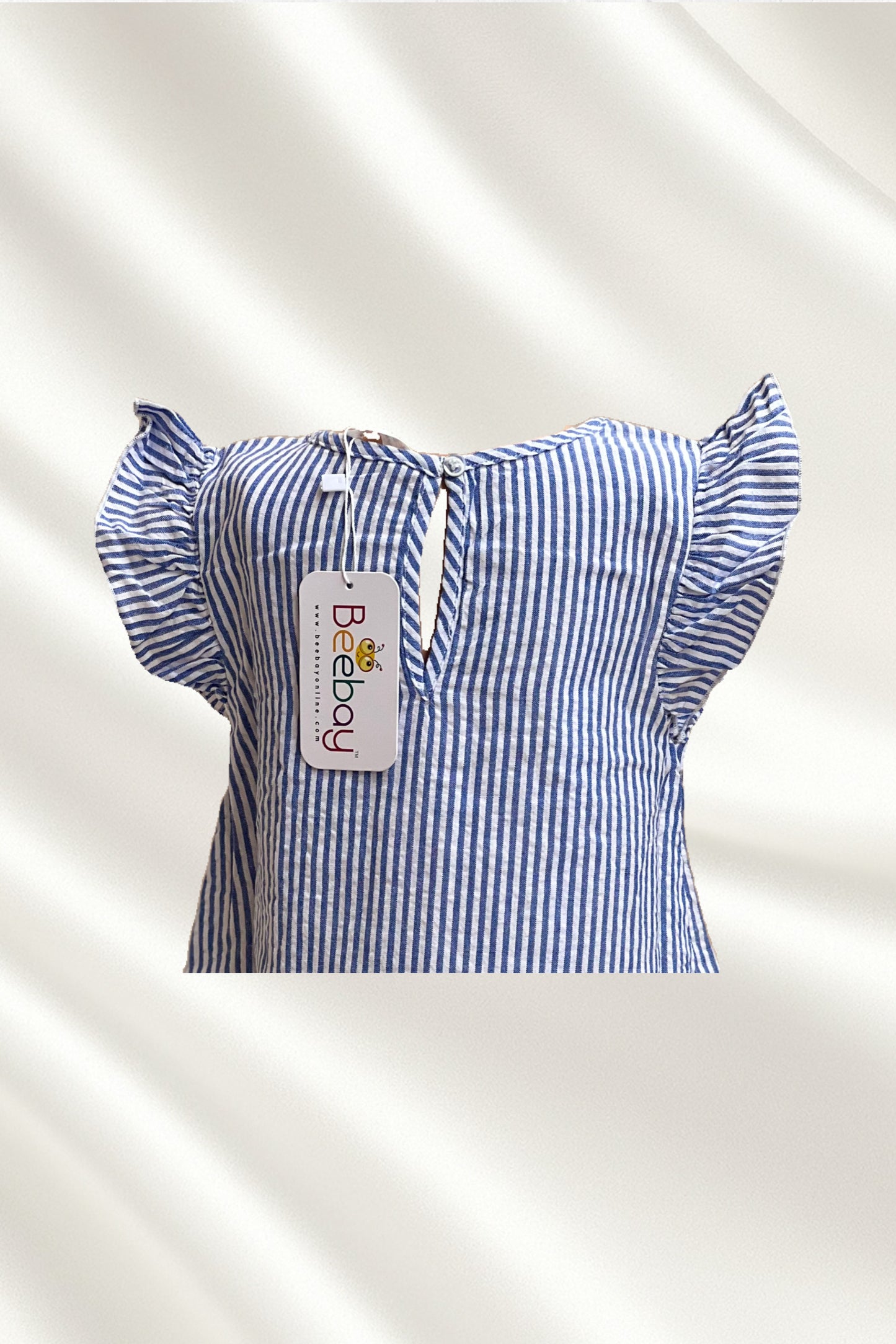 Robe bleue rayée