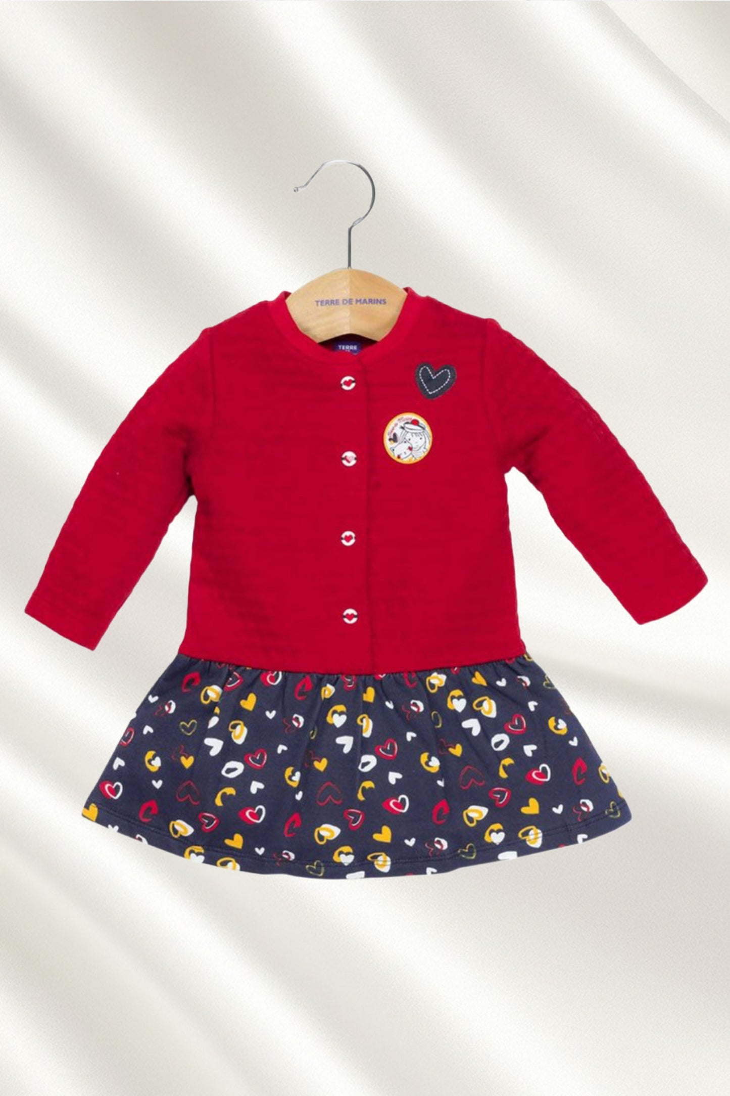Robe rouge en molleton