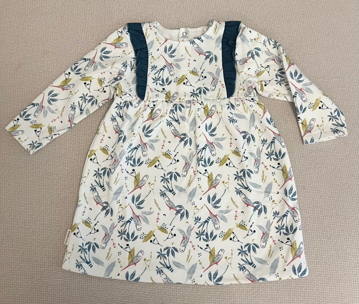 Robe bleue en molleton Bianca