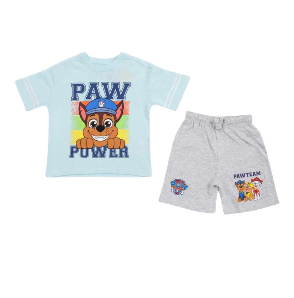 Ensemble 2 pcs Pat Patrouille bleu ciel & gris garçon