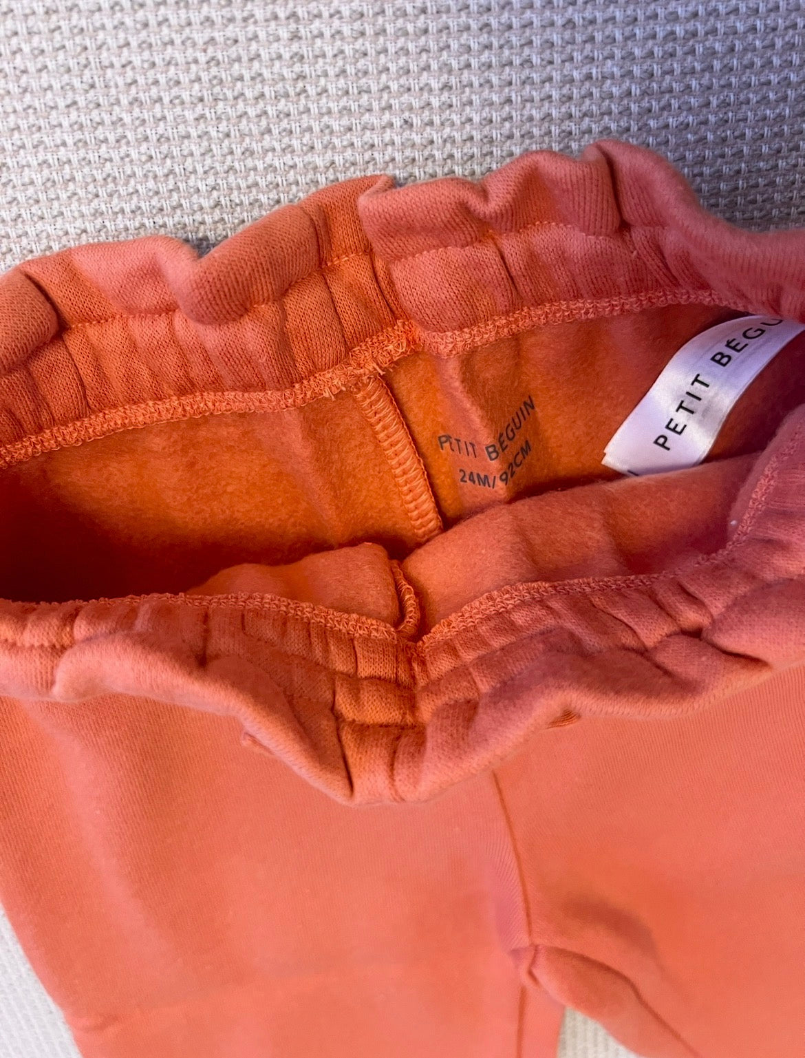 Ensemble 2 pcs sweat et pantalon en molleton orange