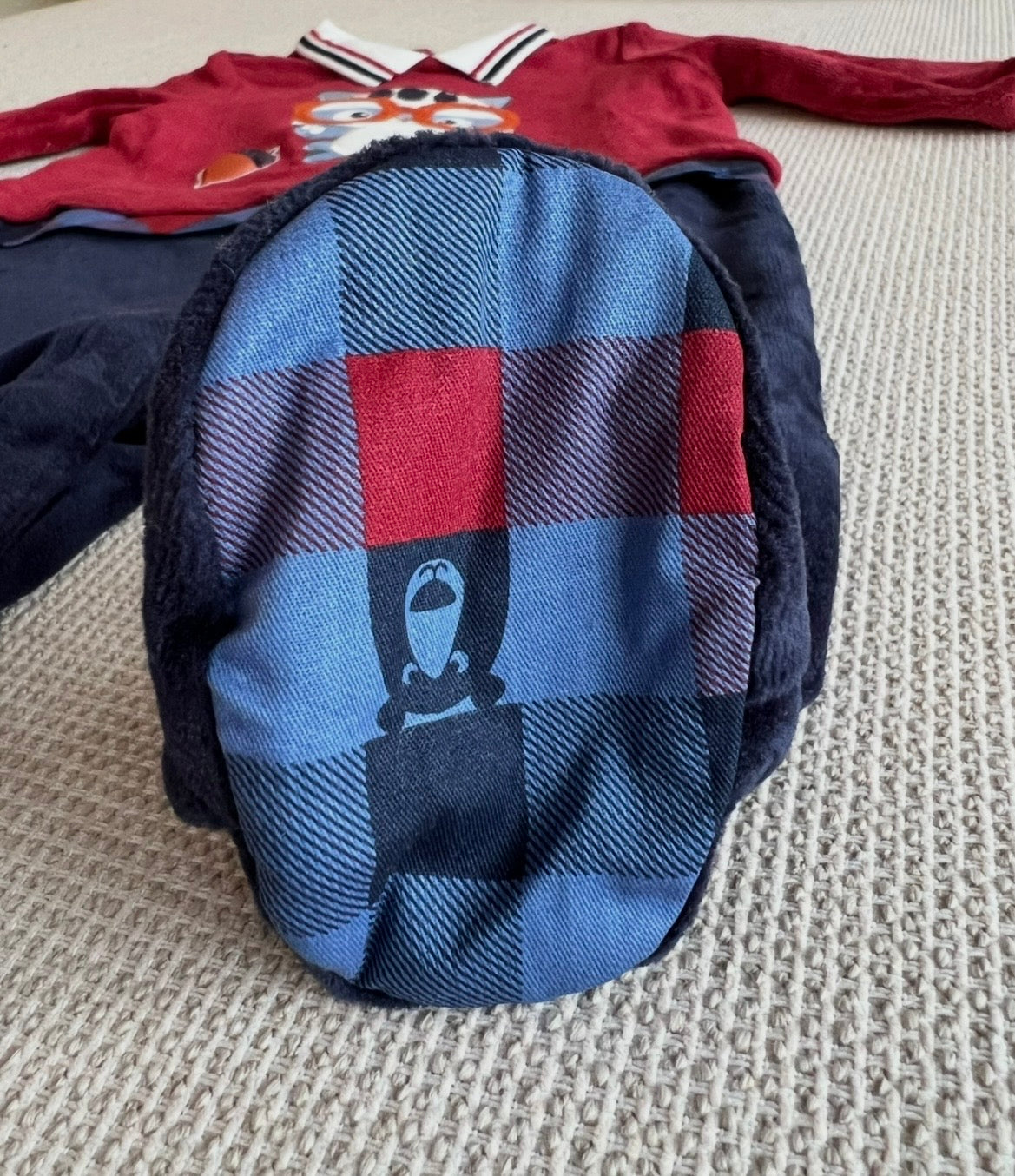 Grenouillère Chicco rouge & bleu marine