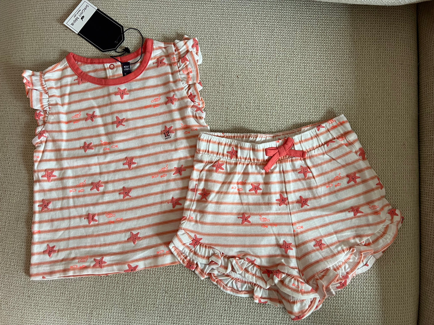Ensemble 2 pcs en Rose corail