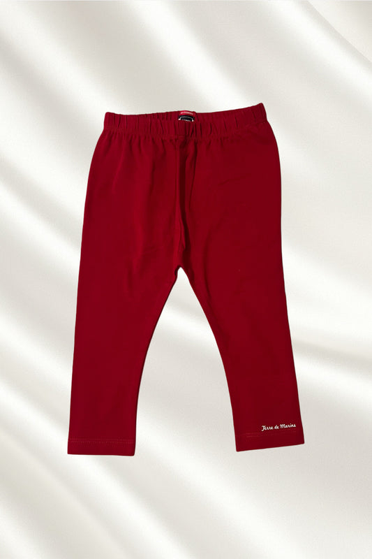 Legging bébé en rouge