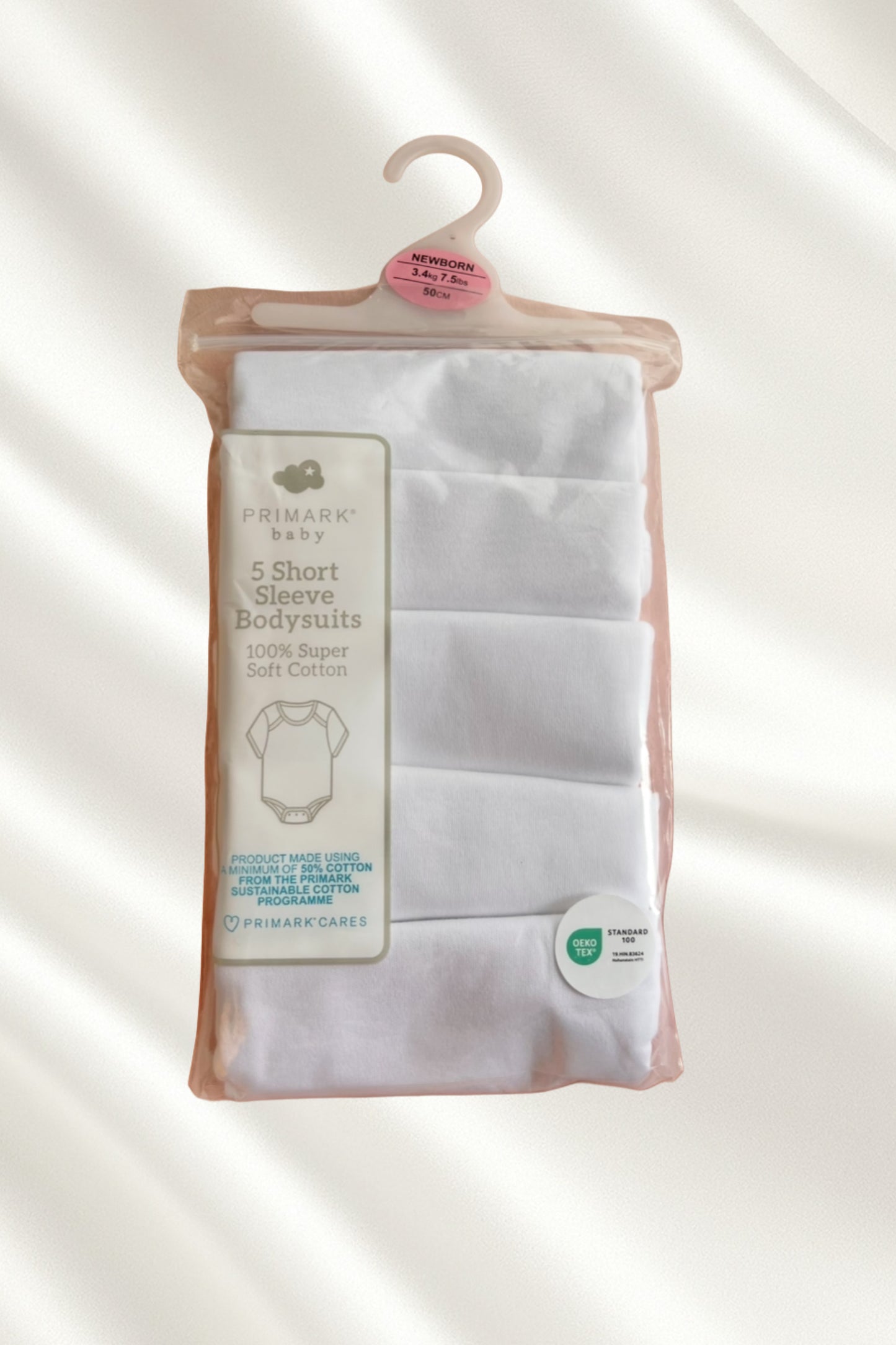 Pack 5 Bodies demi manches en Blanc
