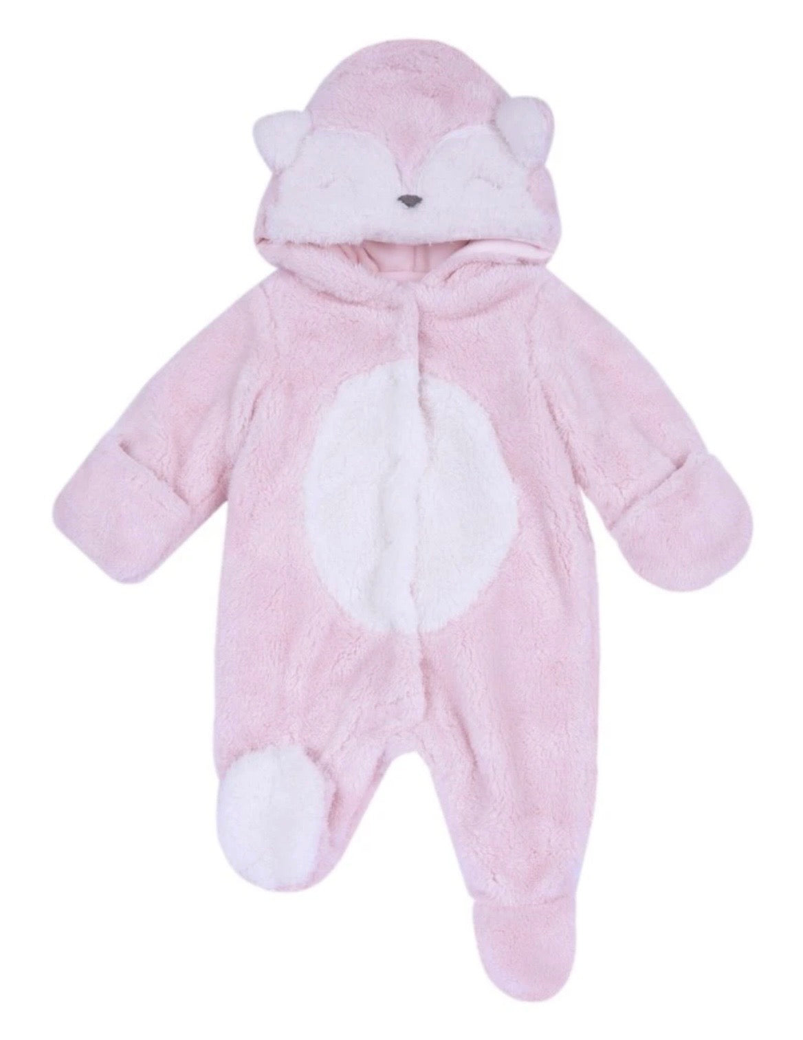 Combi-pilote à capuche Rose