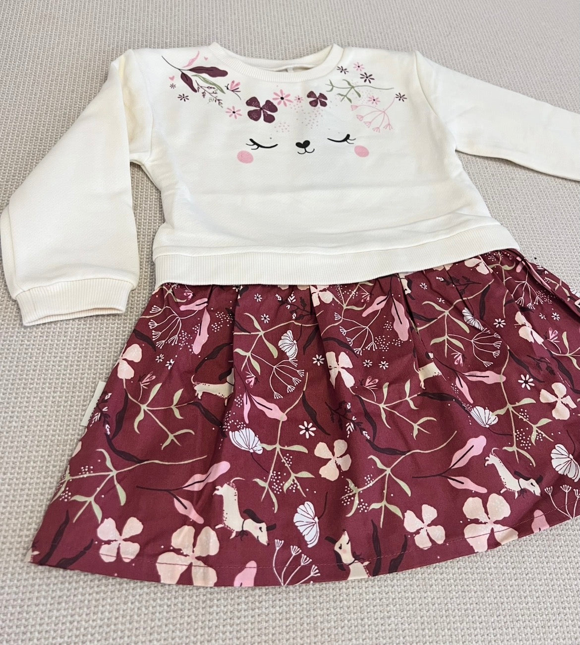 Robe purple en molleton Mila