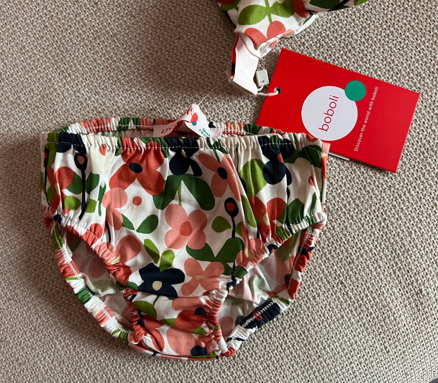 Robe + Bloomer en fleurs multicolore