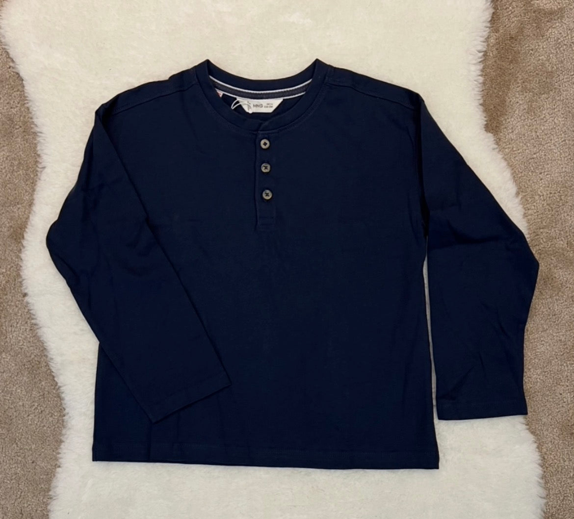 Pull bleu marine Mango
