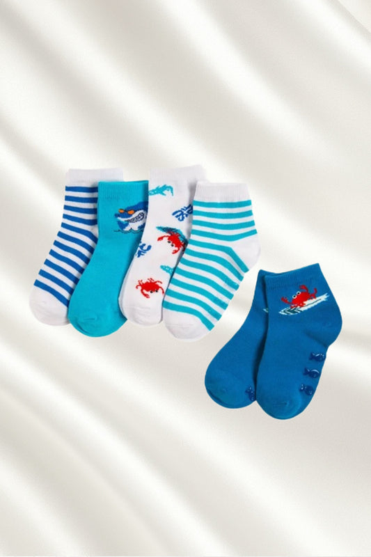5 paires de chaussettes antidérapantes