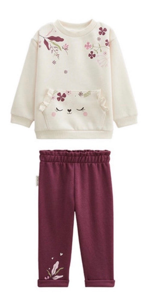 Ensemble 2 pcs purple sweat et pantalon Mila