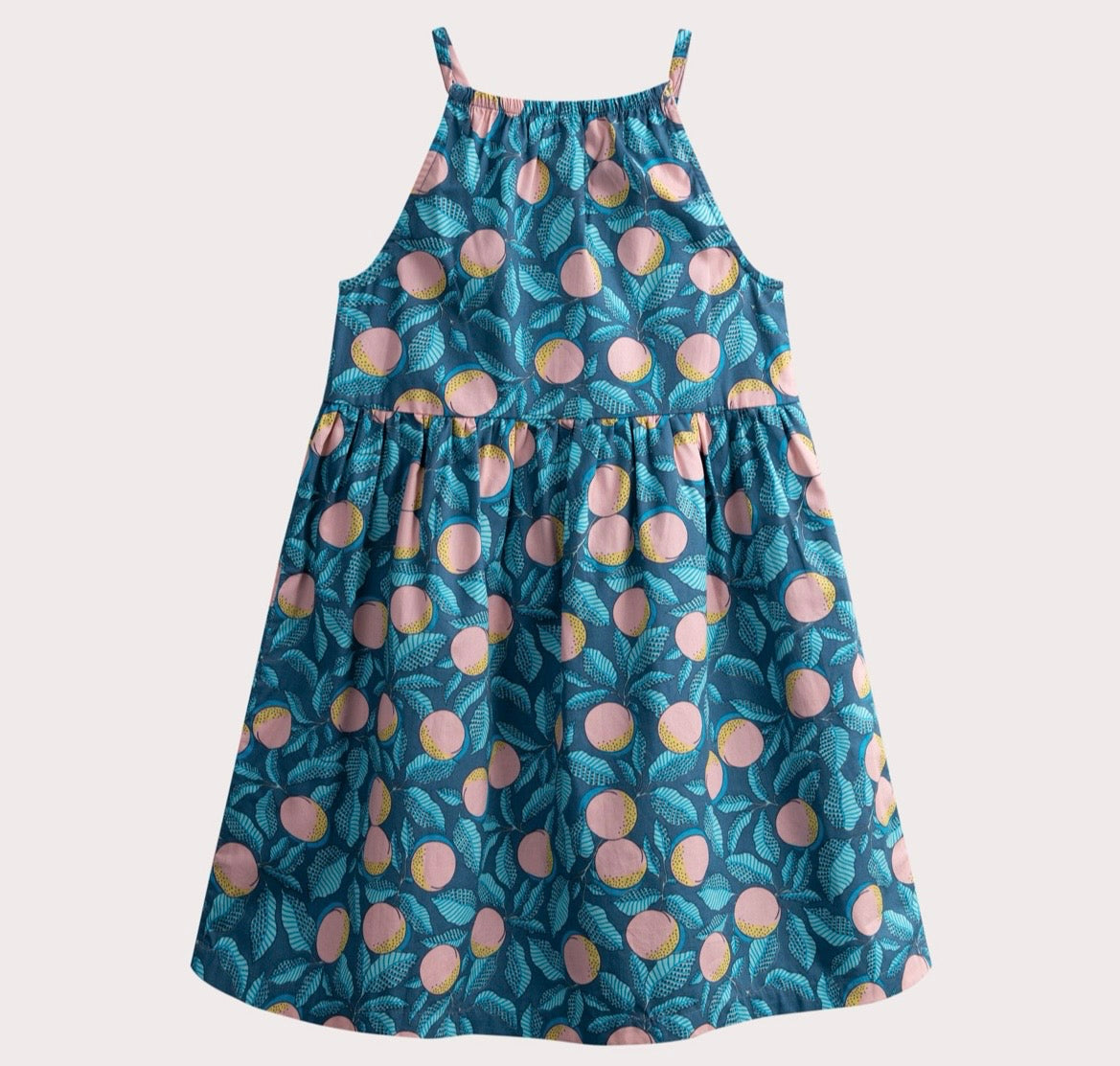 Robe bleue multicolore débardeur