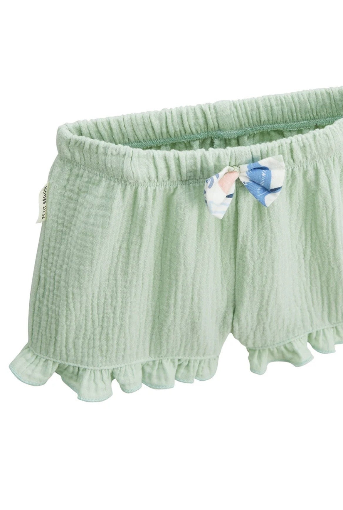 Ensemble 2 pcs Tshirt & short vert en coton Tiana fille