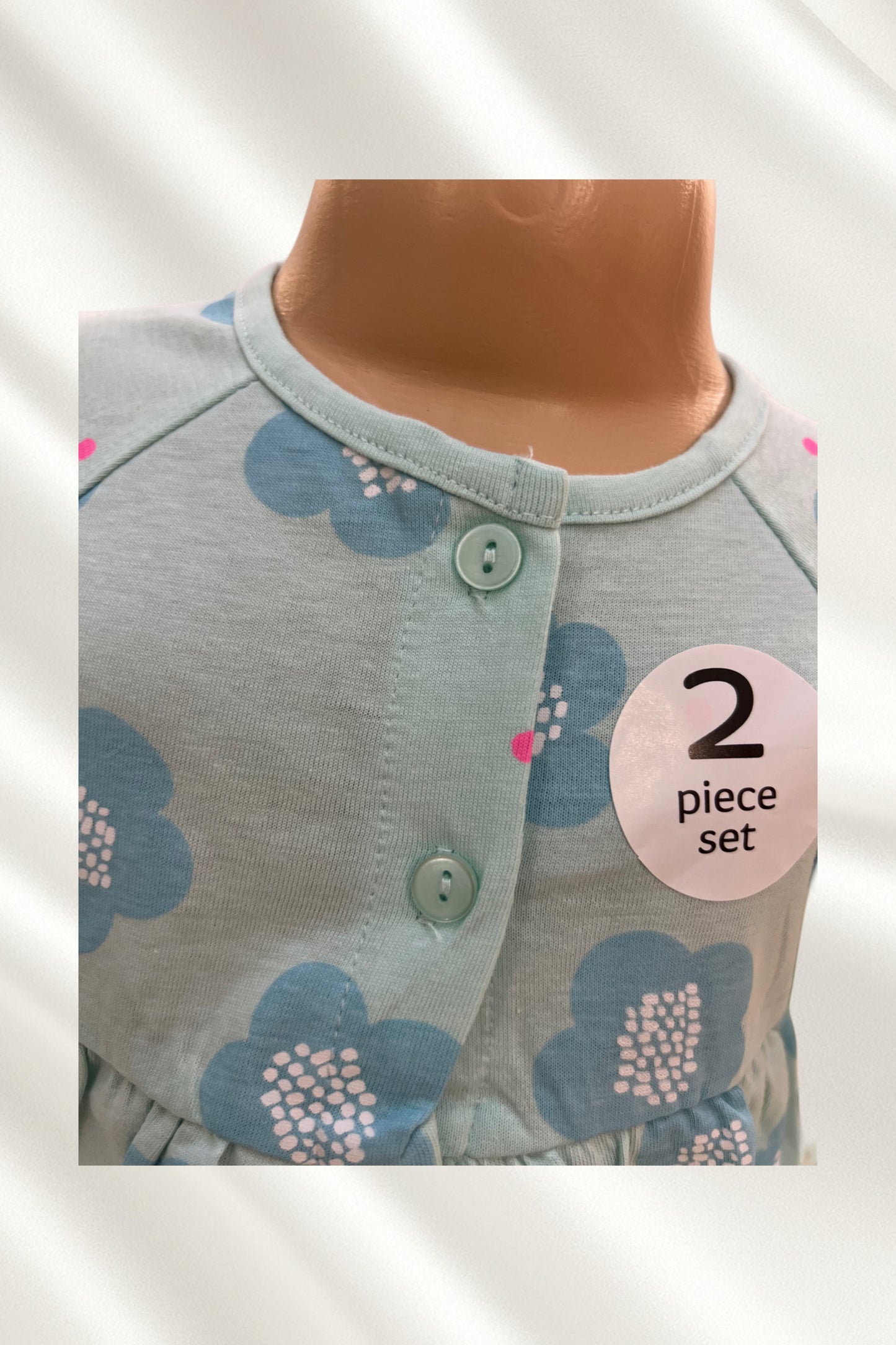 Ensemble 2 pcs robe à manches courtes et legging