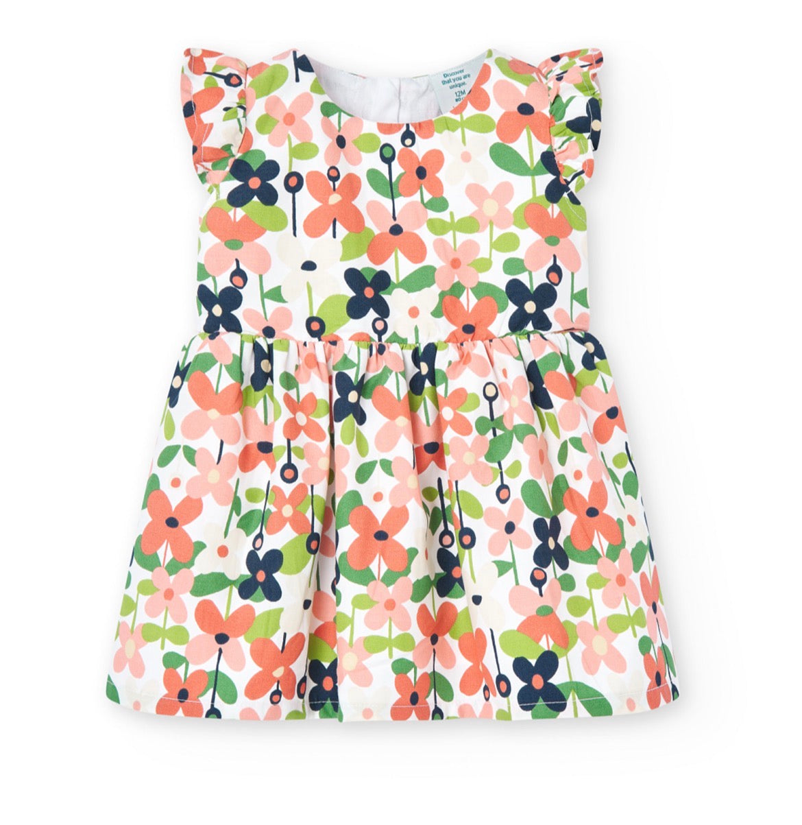 Robe + Bloomer en fleurs multicolore