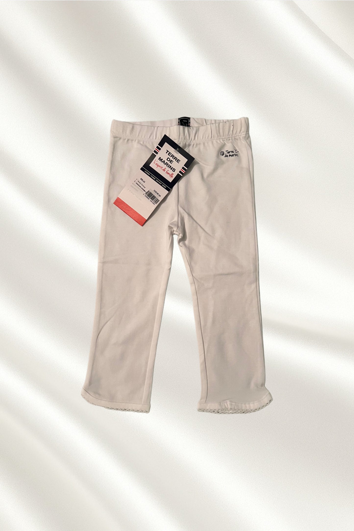 Legging fille en blanc