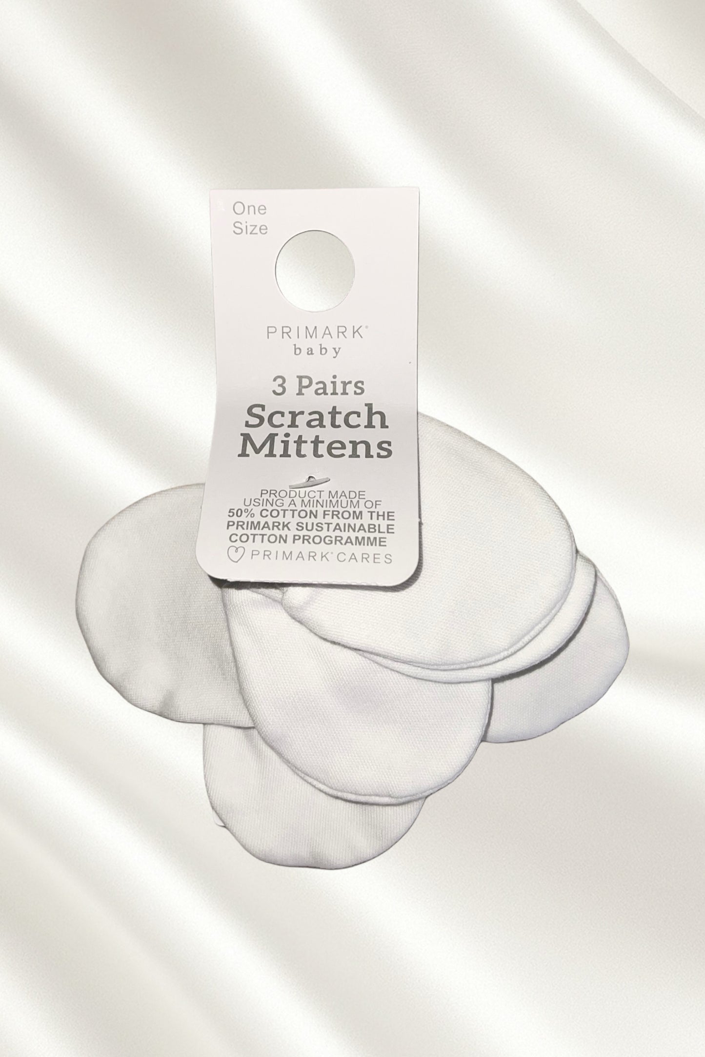 Pack 3 paires de moufles en blanc