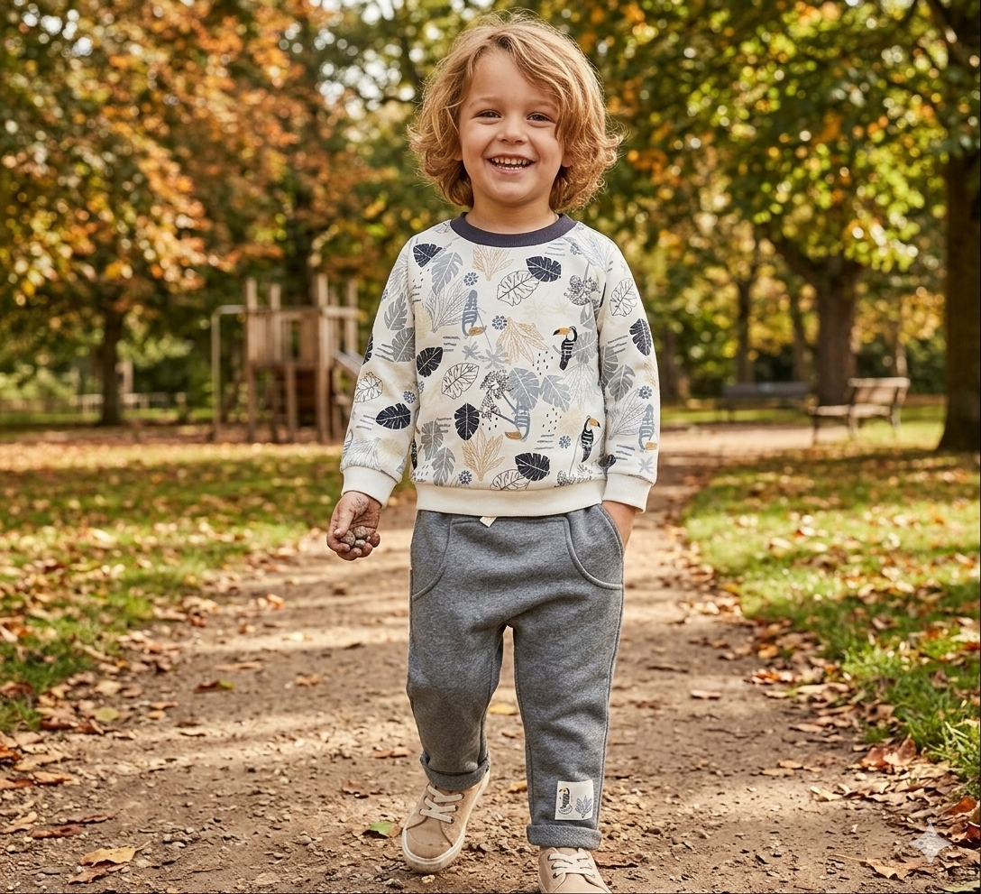Ensemble 2 pcs sweat et pantalon en gris