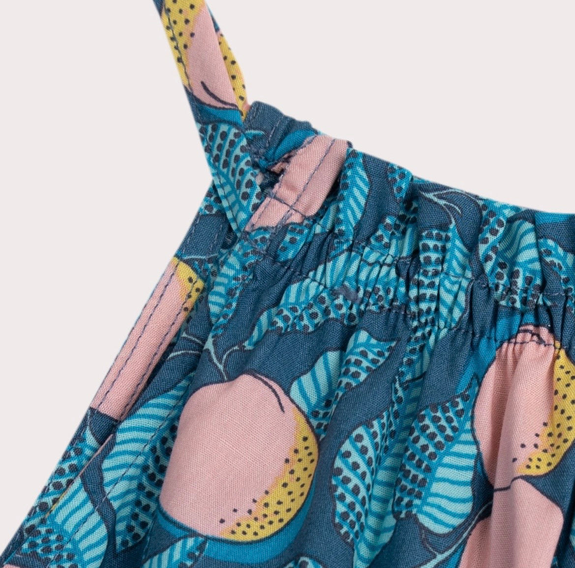 Robe bleue multicolore débardeur