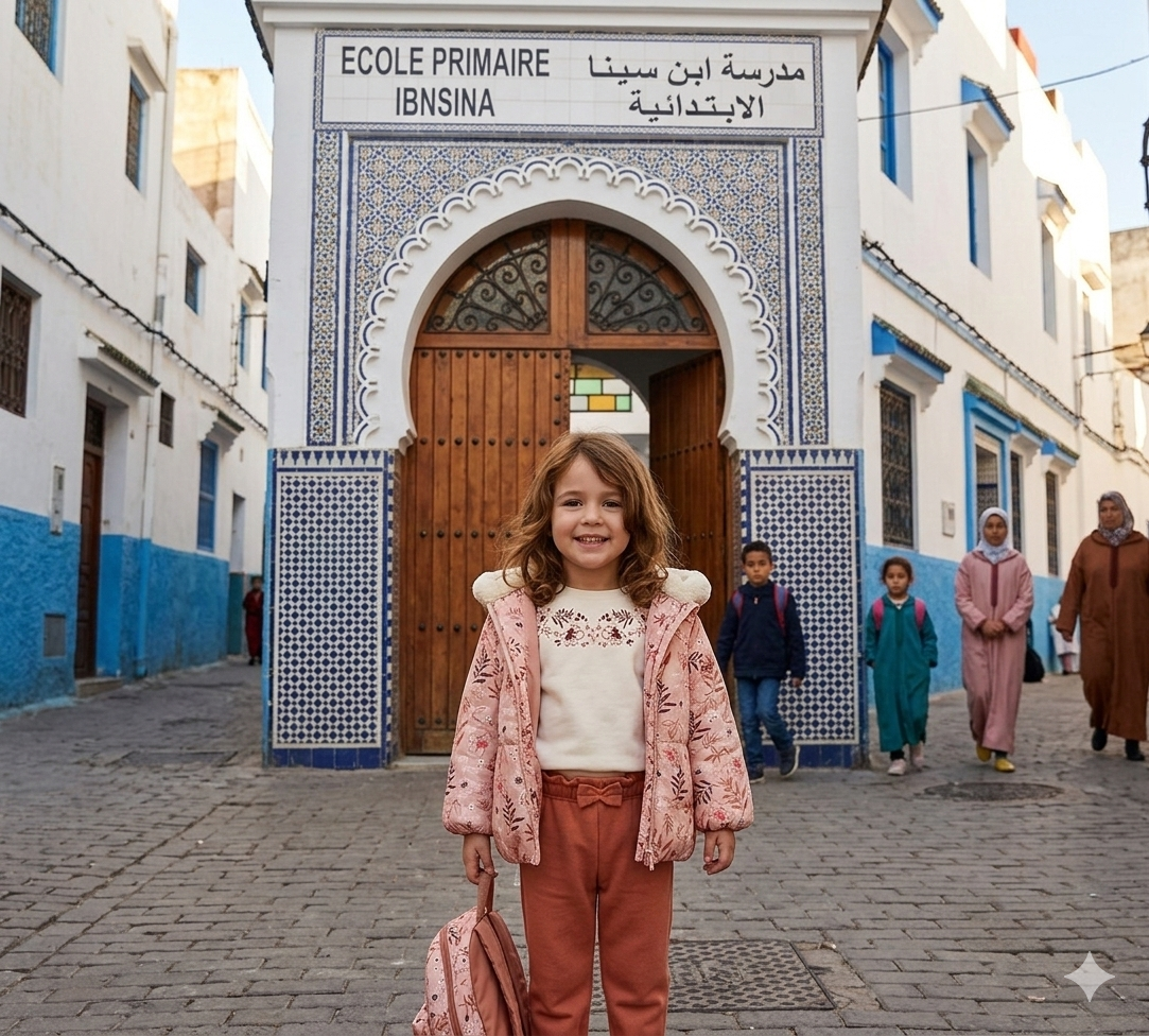 Doudoune réversible imperméable avec capuche en saumon