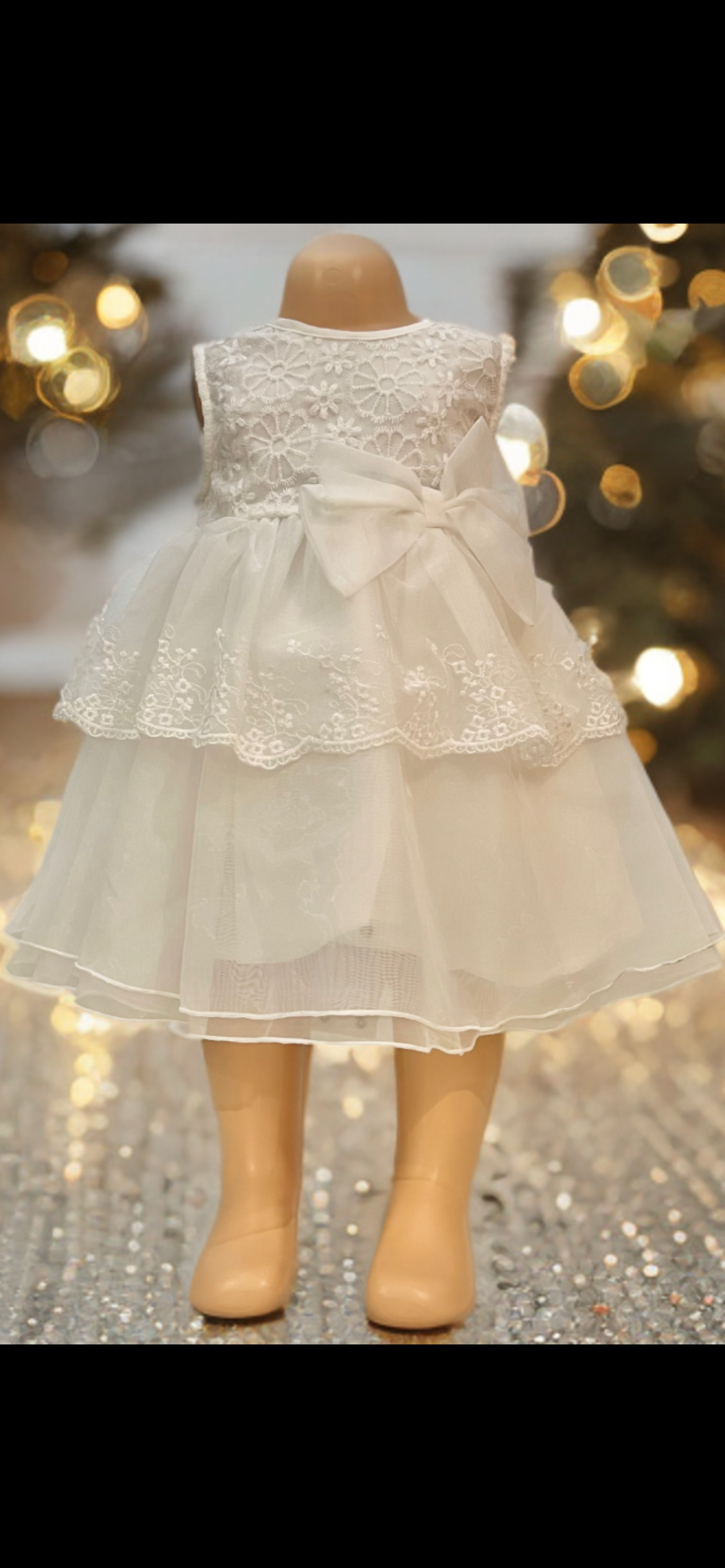 Robe anniversaire sans manches